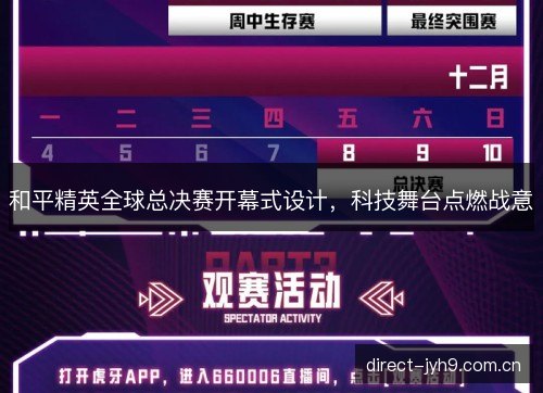 和平精英全球总决赛开幕式设计，科技舞台点燃战意